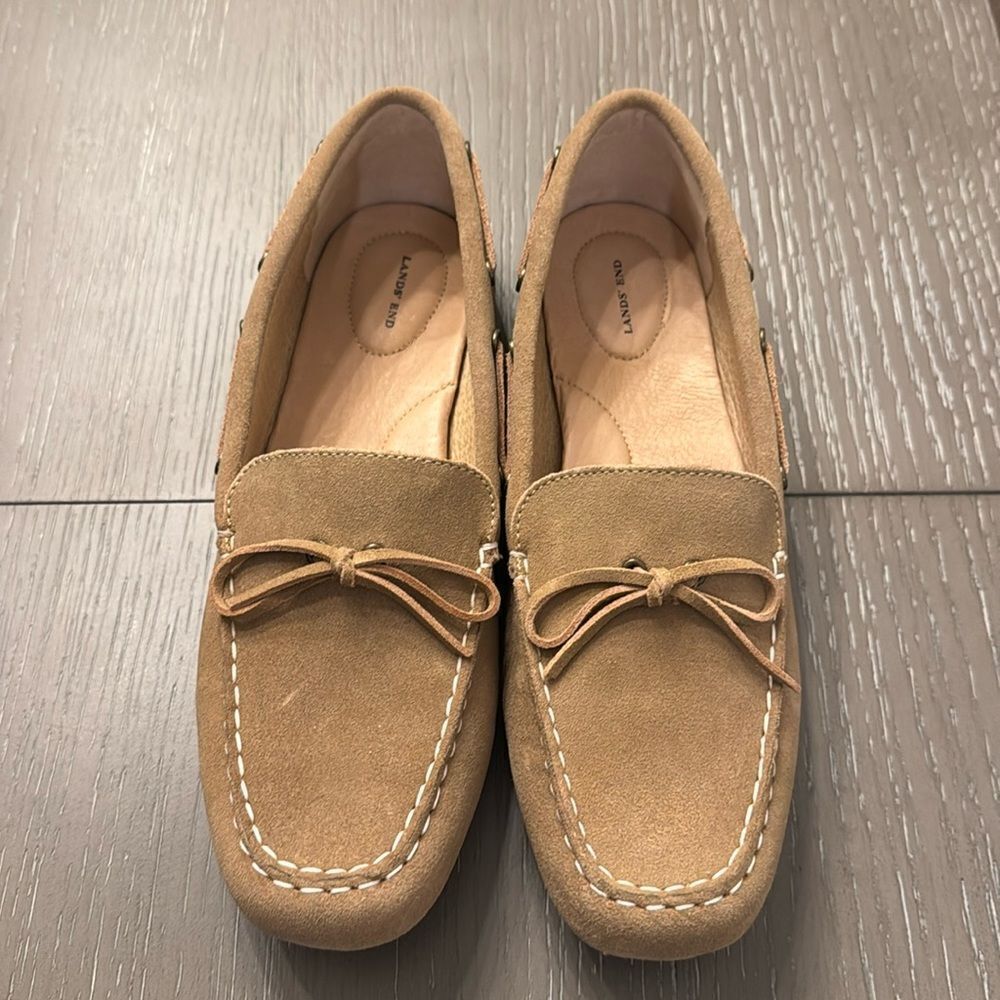 Tan Suede Loafers for Women
